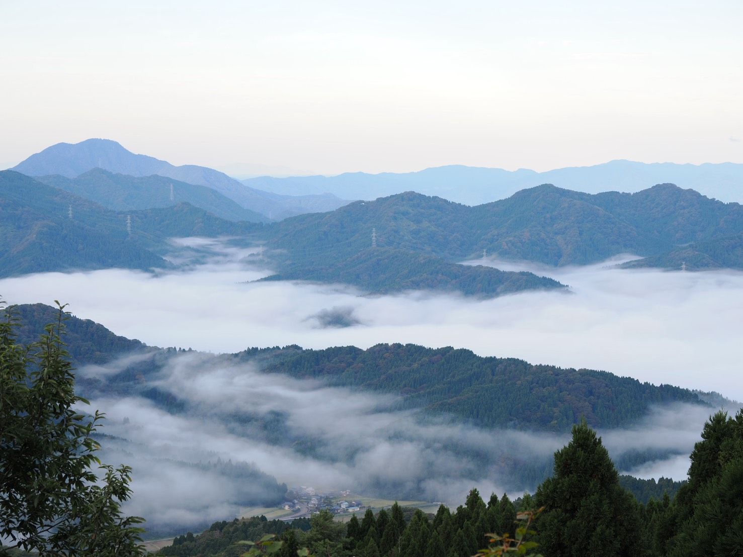 池田町の雲海（早朝）